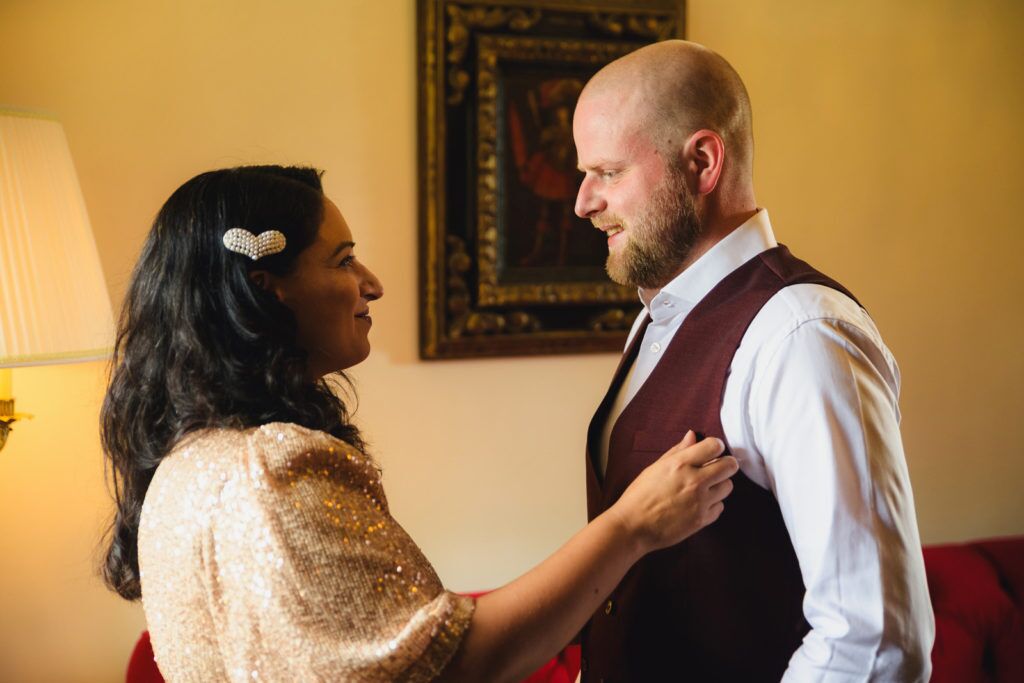 Elopement Wedding Photography at Thornbury Castle Venue