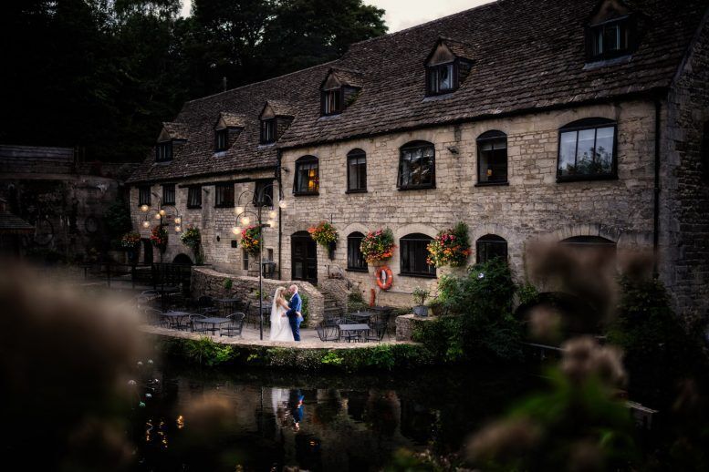 Bride &amp; Groom wedding photography at Egypt Mill, Nailsworth