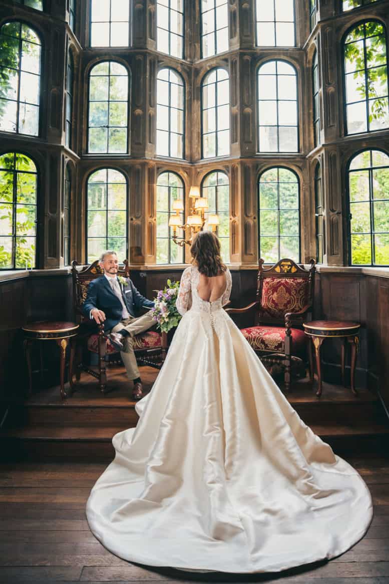 Bride &amp; Groom wedding photography at Thornbury Castle