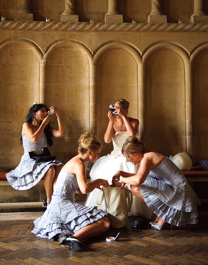 Bristol Cathedral Wedding Photography Bride &amp; Bridesmaids