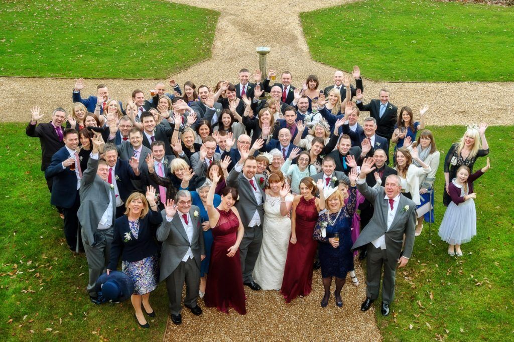 Group Wedding Photography at Coombe Lodge Venue