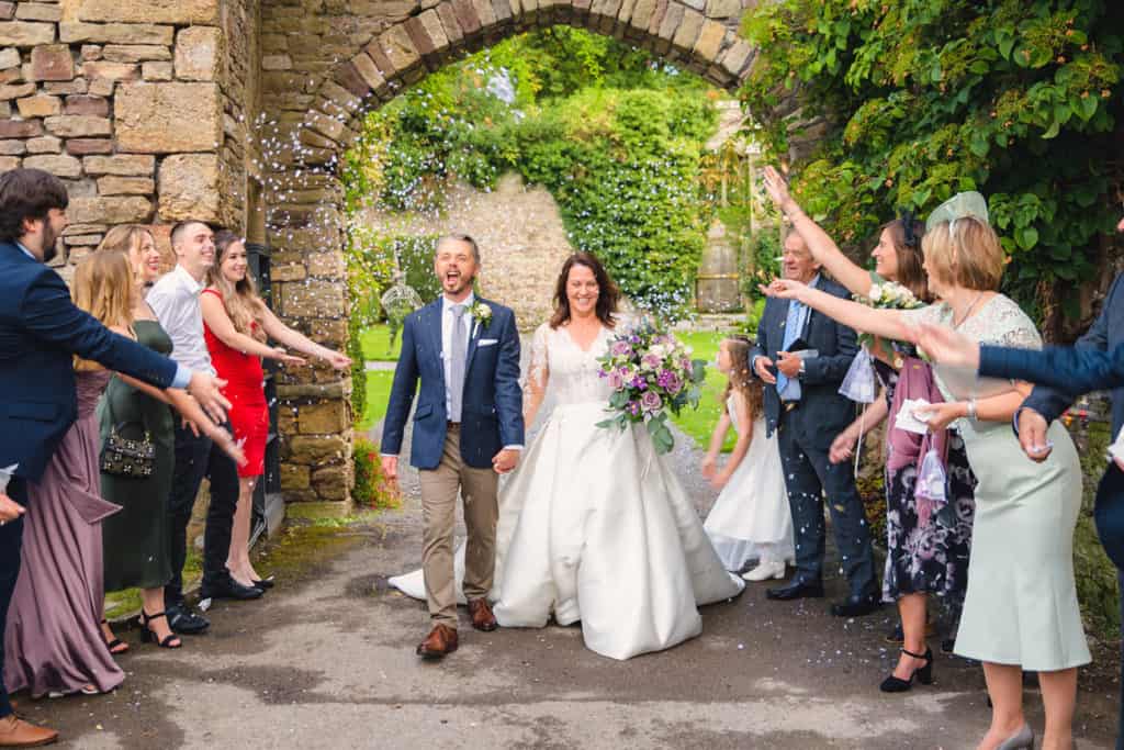 Confetti Wedding Photography at Thornbury Castle Venue