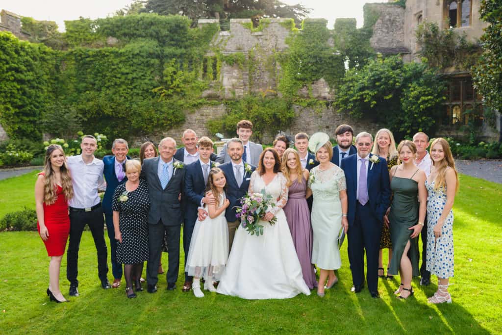 Group Wedding Photography at Thornbury Castle Venue