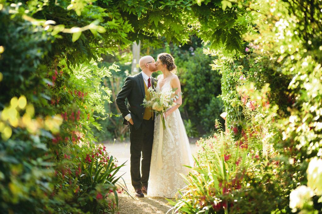 Bride and groom wedding photography at the barn, old down estate