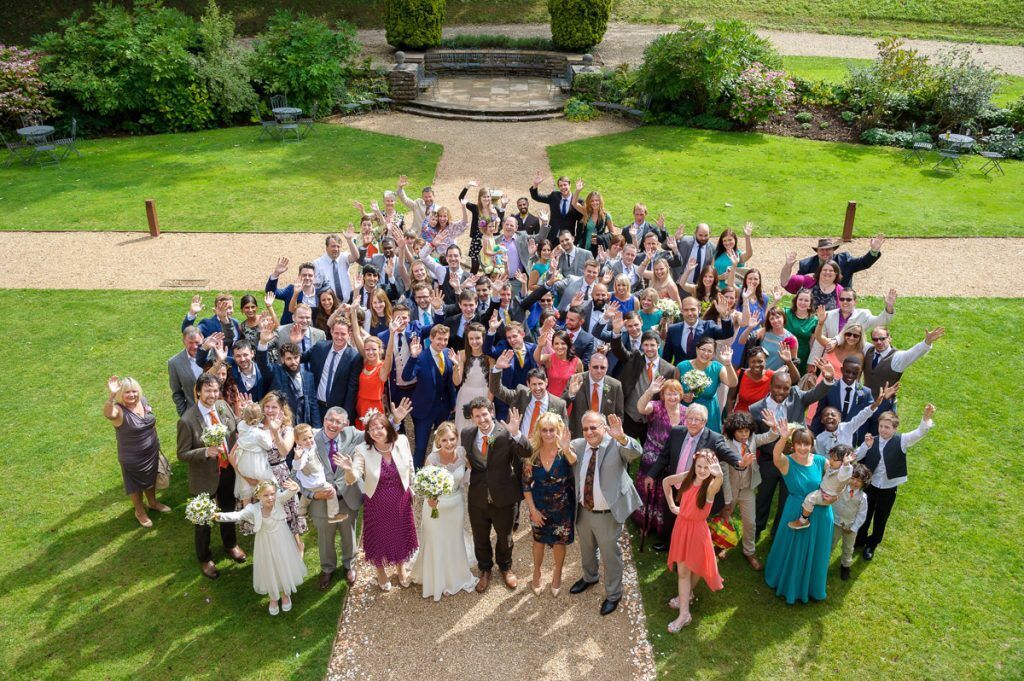 Group Wedding Photography at Coombe Lodge Venue
