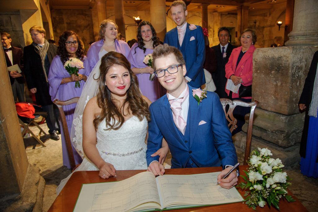 Wedding Photography at The Roman Baths
