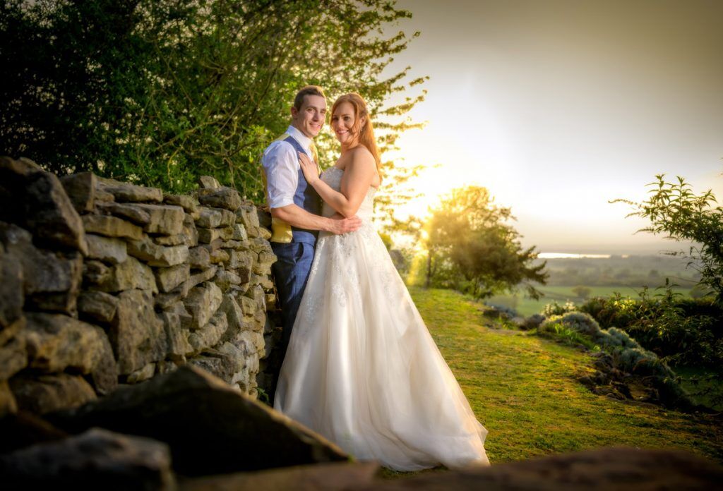 Sunset, wedding photography at Old Down Manor