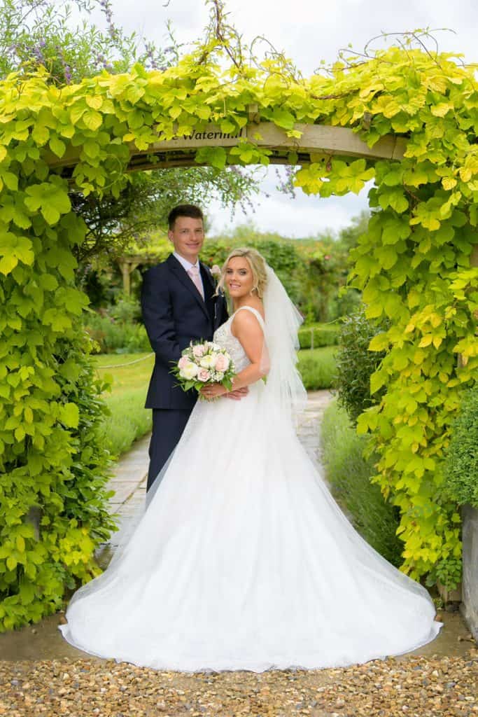 Bride and groom wedding photography at Priston Mill Watermill