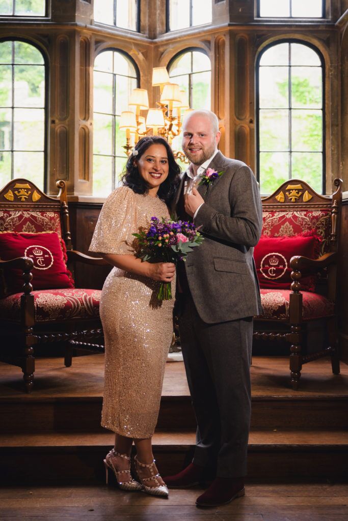 Elopement Wedding Photography at Thornbury Castle Venue
