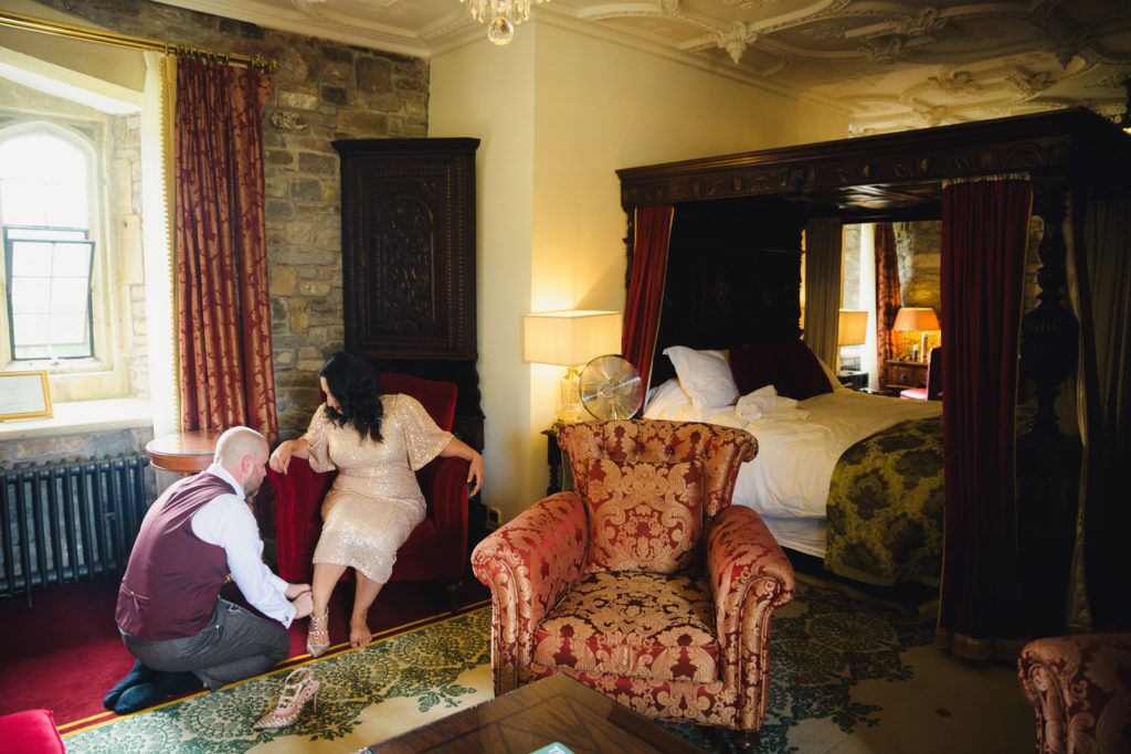 Elopement Wedding Photography at Thornbury Castle Venue