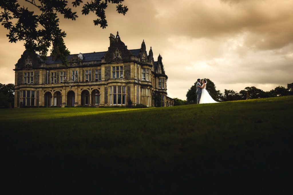 Creative Bride &amp; Groom wedding photography at Clevedon Hall