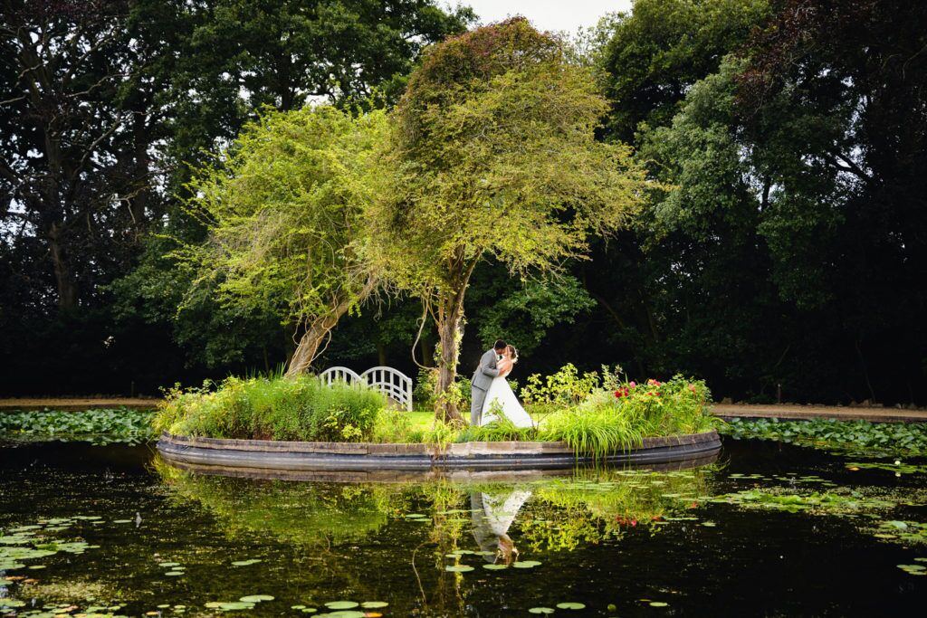 Bride &amp; Groom wedding photography at Clevedon Hall