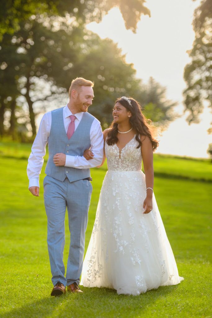 Sunset Wedding Photography at Coombe Lodge Venue
