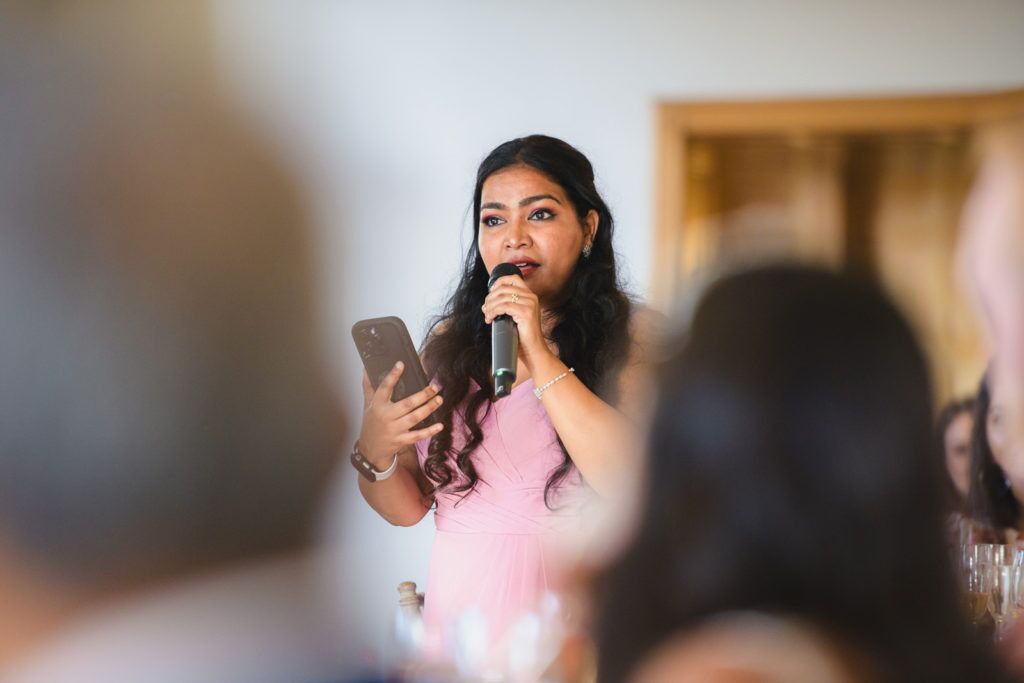 Speeches Wedding Photography at Coombe Lodge Venue