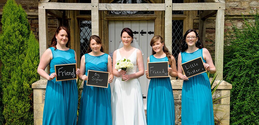 Bride and bridesmaids wedding photography, Bristol