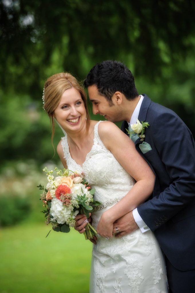 Bride and groom wedding photography at Berwick Lodge