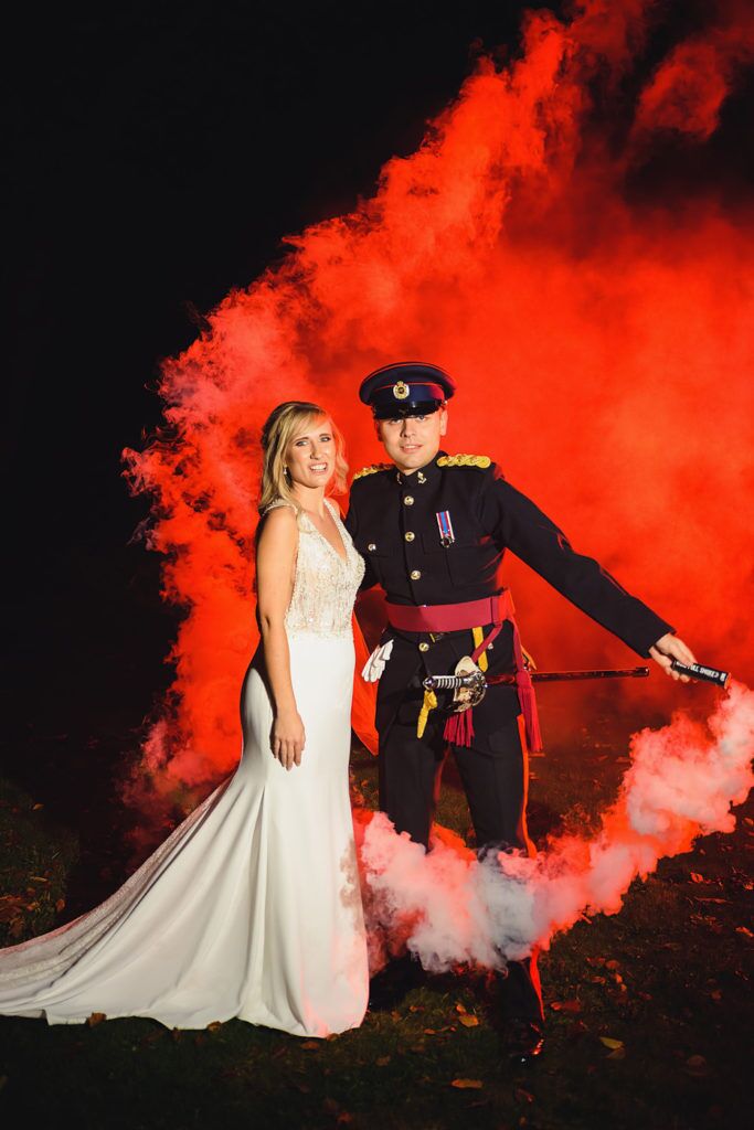 wedding_photographer_at_berwick_Lodge_51 Creative Smoke Grenades Wedding Photography at Berwick Lodge Venue