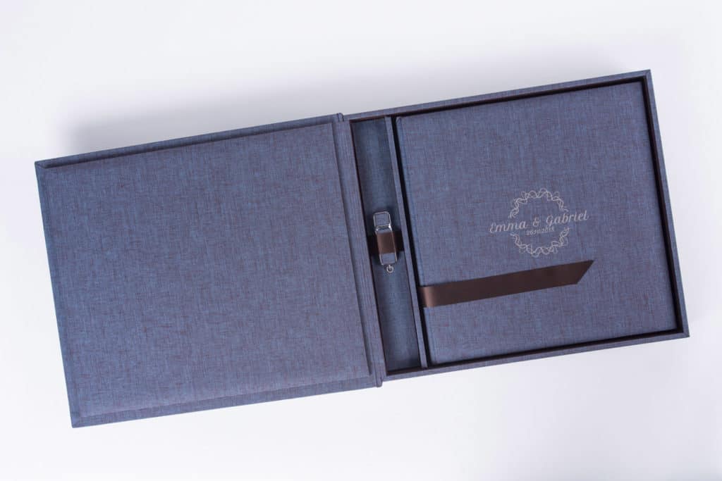 Complete Album Set Photo Album Album Box USB Stick Flash Drive 3 in 1 Gamma collection cover pattern laser etch